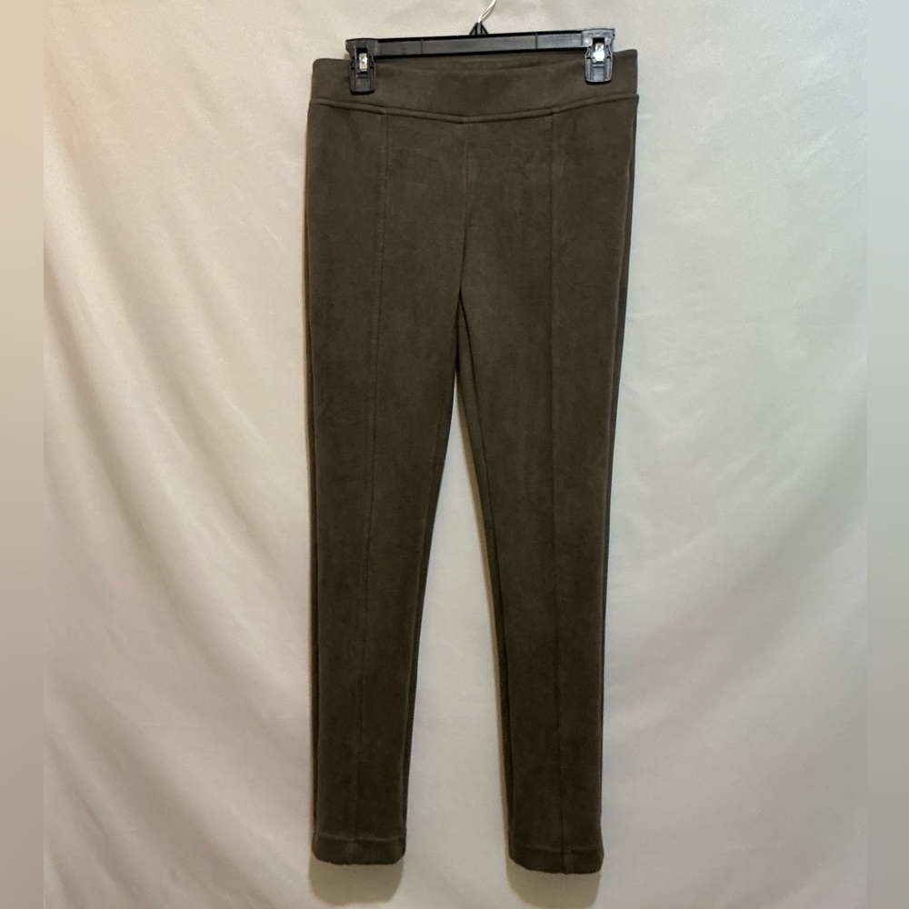Andrew Marc Women’s Suede Taupe Leggings Size XS